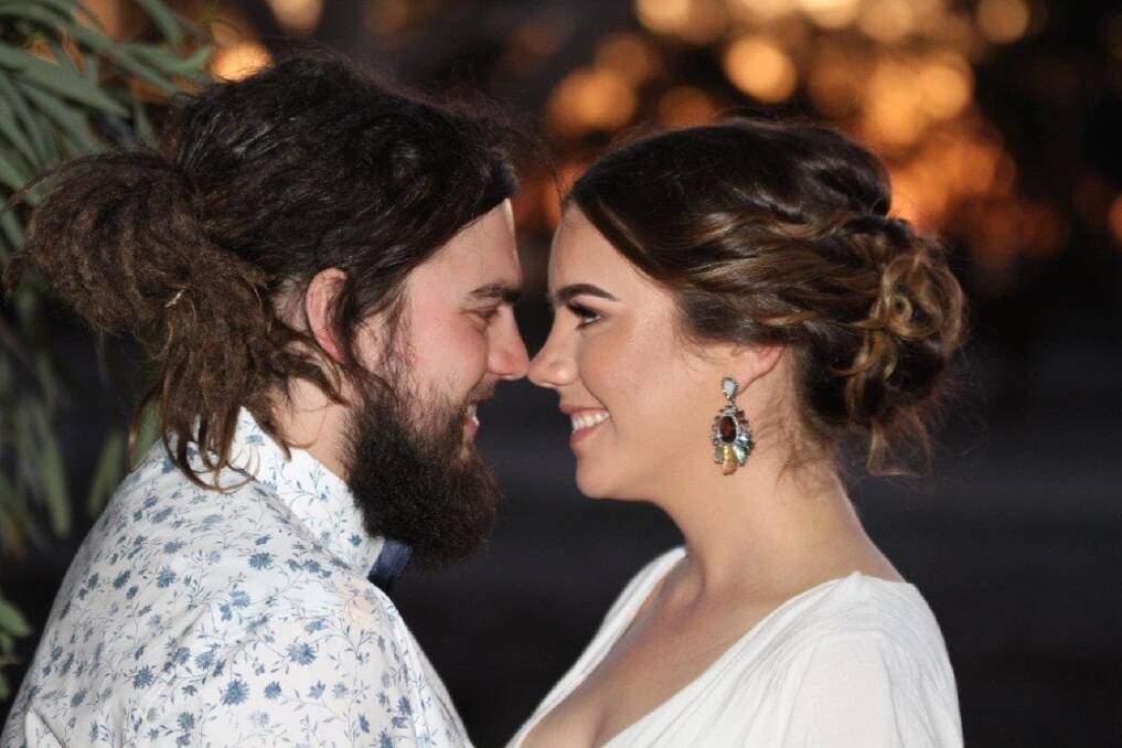 I DO: In just three short hours, Warracknabeal couple Daniel Morrow and Grace Williams managed to organise a memorable wedding on Sunday evening. Picture: CONTRIBTUED