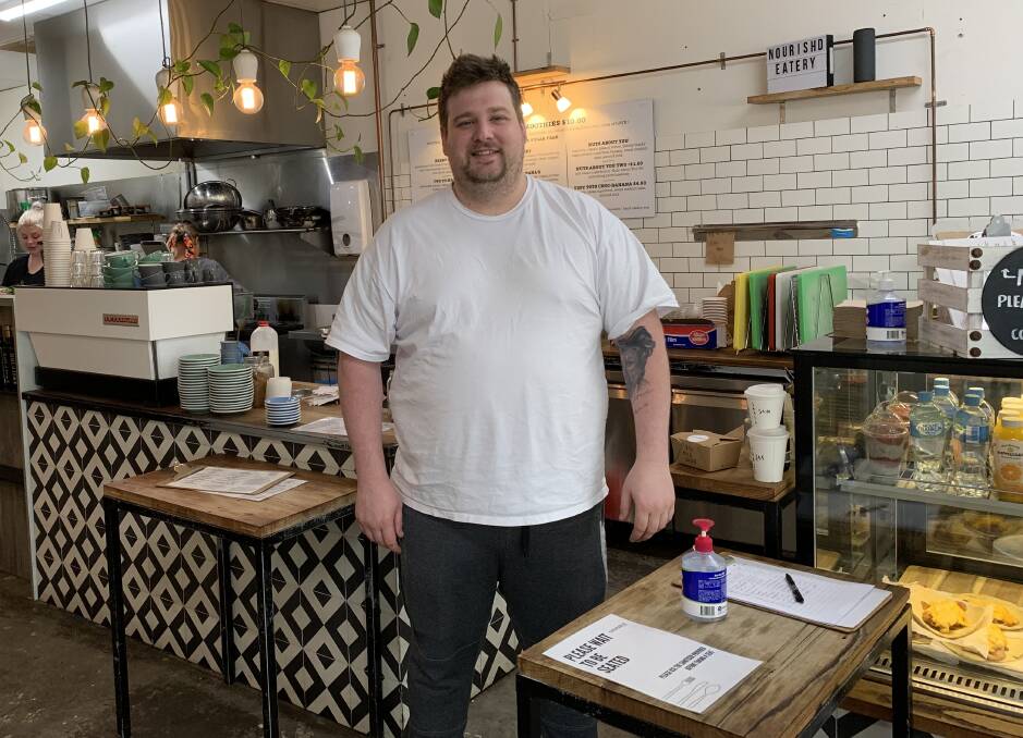 BIG HEART: Nourish'd Eatery owner Stewart Neighbour is providing free meals to those affected by Sunday night's tornado. Picture: ALISON FOLETTA