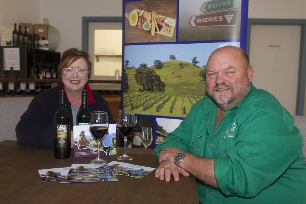New journey: Jane and Shane Goninon have joined forces with Mount Langi Ghiran and Dog Rock Wines to create Rotundone Road Shiraz Adventure. Picture: PETER PICKERING
