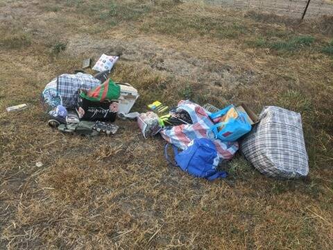 Two people face charges for illegally dumping rubbish outside of Horsham. Picture: SUPPLIED