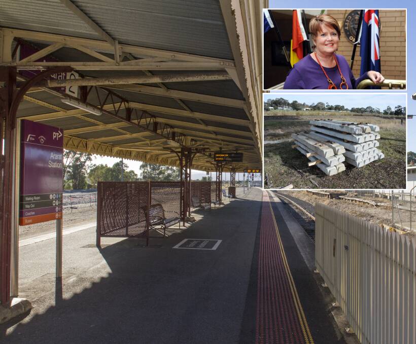 Frustrated: Horsham Rural City mayor Pam Clarke said V/Line's decision to replace timber sleepers between Ararat and Ballarat with non-convertible concrete alternatives was "short sighted" and "a waste of money". 