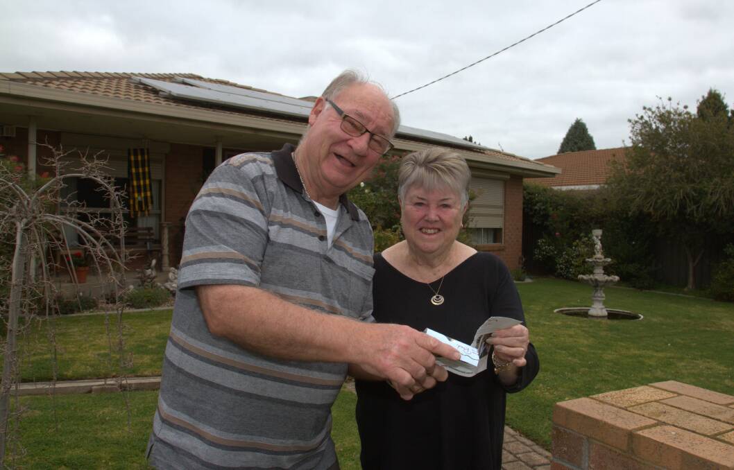 STAYING AT HOME: Trevor and Sandra Skurrie will now be staying at home after cancelling their holiday due to the coronavirus pandemic. Picture: PETER PICKERING