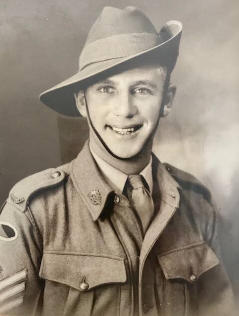 PROUD: Stan Illig was proud to follow in his father's footsteps and volunteered for the Australian Army.