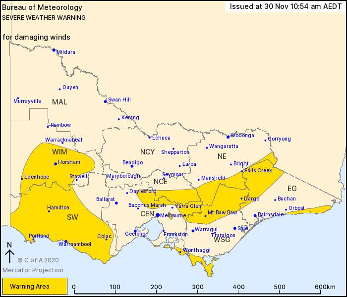 Strong cold front on the way for Wimmera