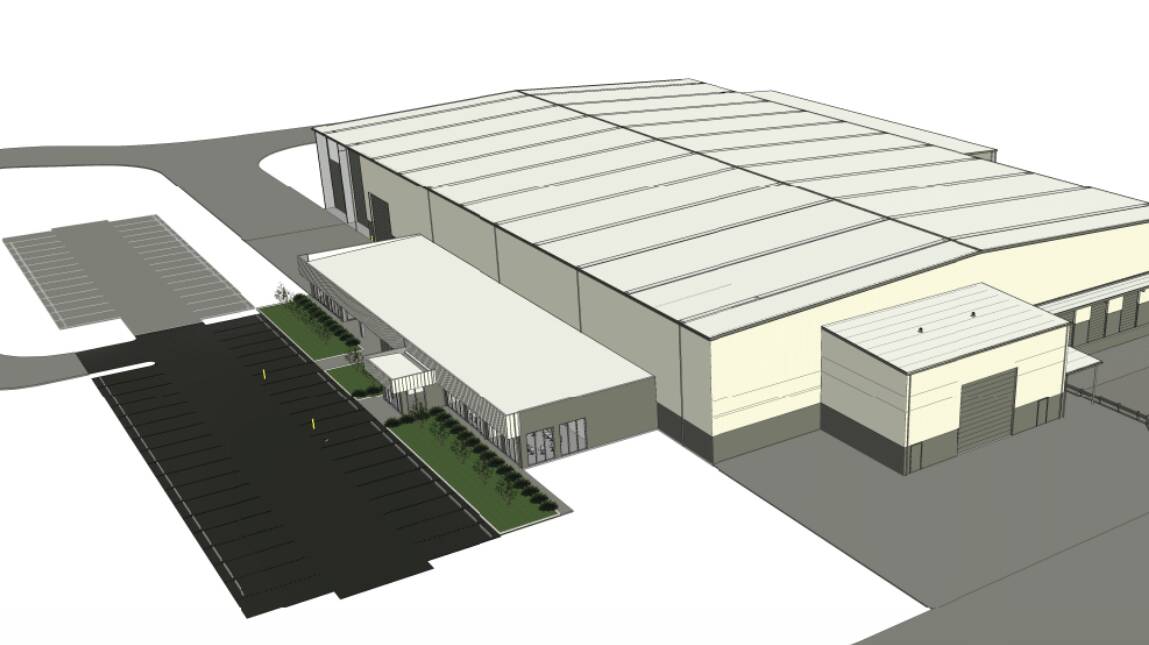 FACILITY: A drawing of the new facility to be built in Dooen, creating more jobs for the region. Picture: CONRIBUTED