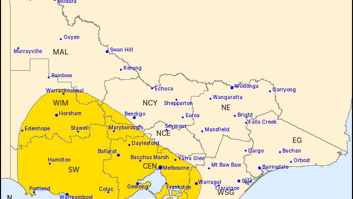 Heavy rainfall, isolated thunderstorms forecast for Wimmera