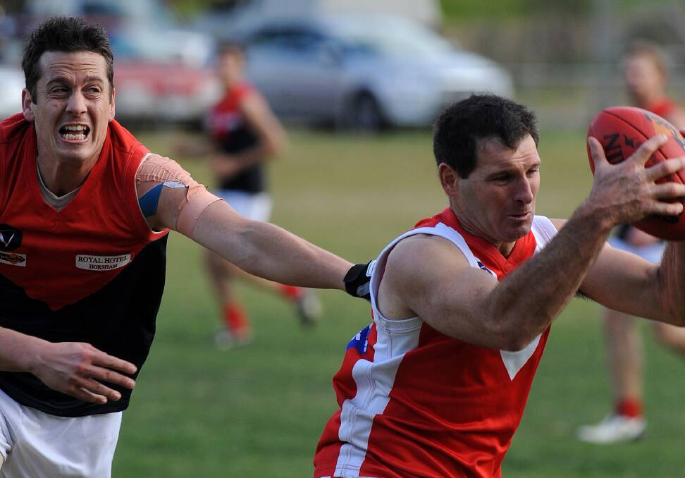 UNSTOPPABLE: Gavin Kelm's 13-goal match against Laharum in round 11 of the 2011 Horsham District league season set up the milestone for the following week.