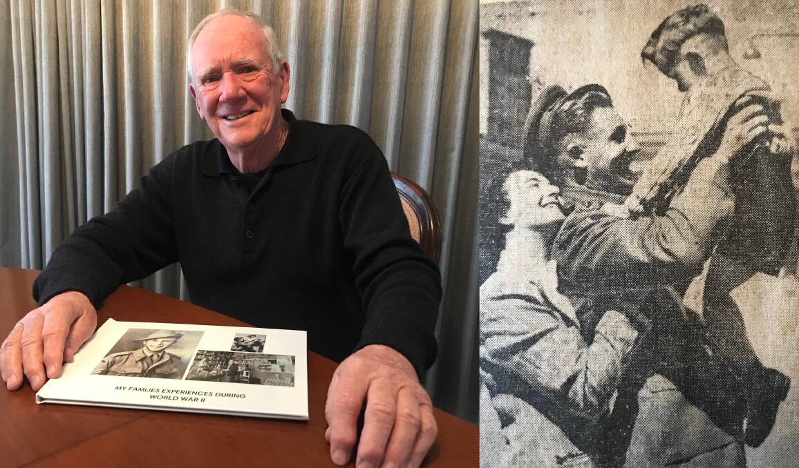 HISTORY: Robert Illig shares his father's war story on the 75th anniversary of the Second World War was announced as finally over. Mr Illig is picture with his father and mother when he met his father for the first time. 