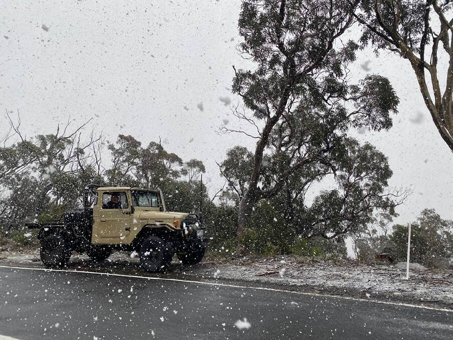 COLD SNAP: The Grampians recieved snow on Saturday. Picture: MADELEINE KELLY