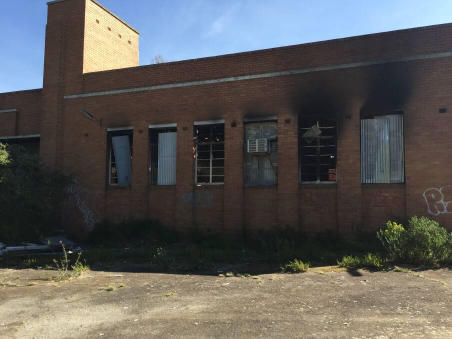 FIRE: Police are investigation a fire at the old Presige Mill building in Ararat. Picture: NICK SMITH