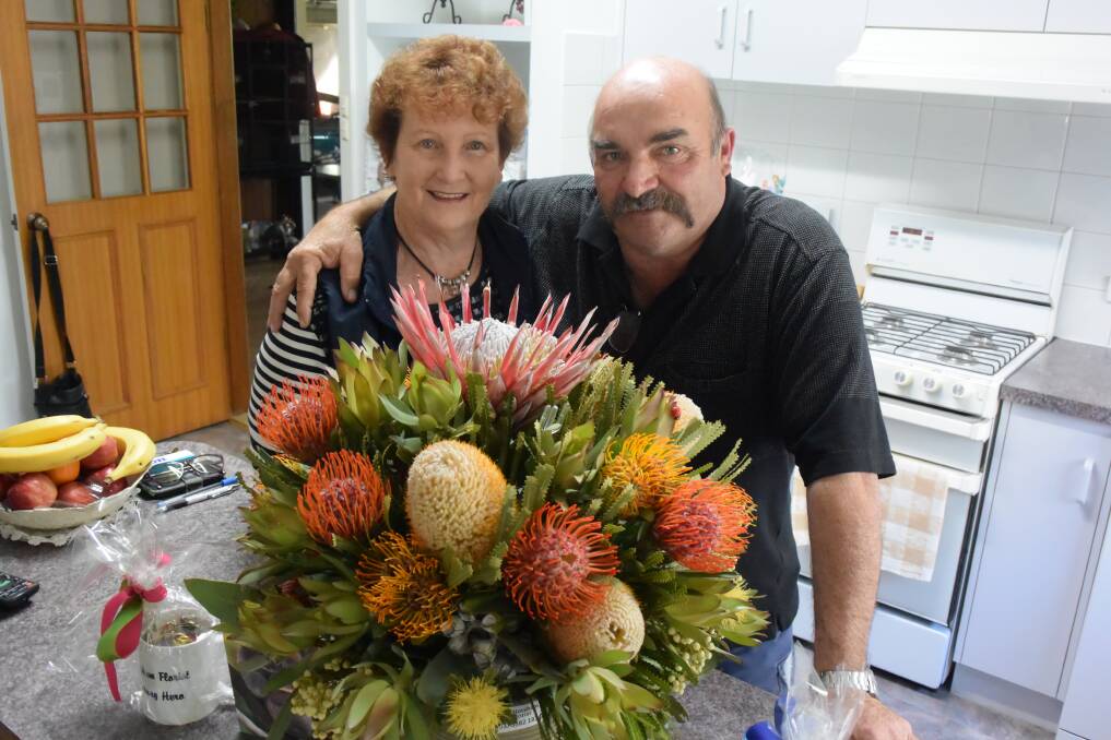 DESERVING: Horsham Florist's unsung heroes for October Jeff and Bev Pekin were overwhelmed by the recognition. Picture: DAINA OLIVER