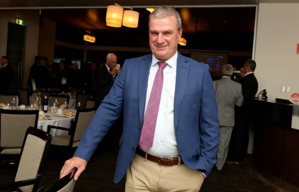 Darren Weir is pictured at the Ballarat Sports Hall of Fame dinner in October last year. He was one of eight new inductees on the night.
