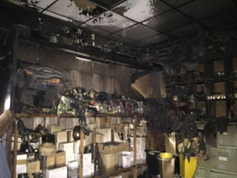 DESTROYED: Horsham Florist was ransacked and set alight on Saturday morning. Picture: CONTRIBUTED