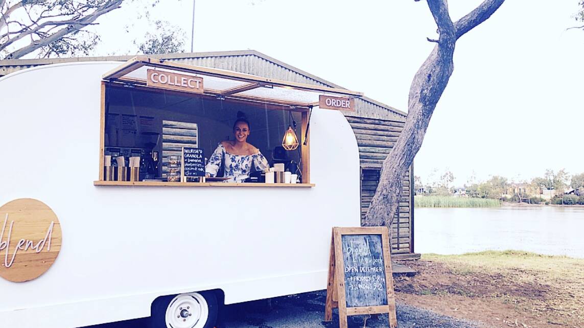 ROLLING IN: Nourish'd Eatery owner Jodie Cooper at the new cafe by the Wimmera River. Picture: CONTRIBUTED