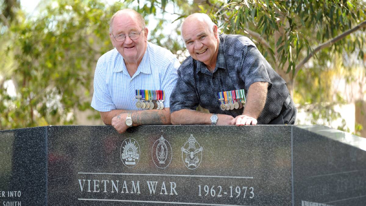 SUPPORTIVE: Vietnam Veterans Association's Barry McClure and Ken Taylor will support veterans from the Vietnam War during badge week. Picture: CONTRIBUTED