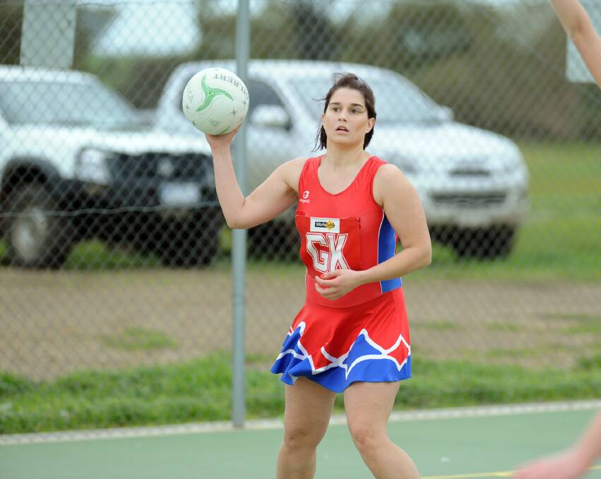 READY TO WIN: Kalkee's Lauren Hotker and her team-mates will face Noradjuha-Quantong in the B Grade grand final on Saturday. 