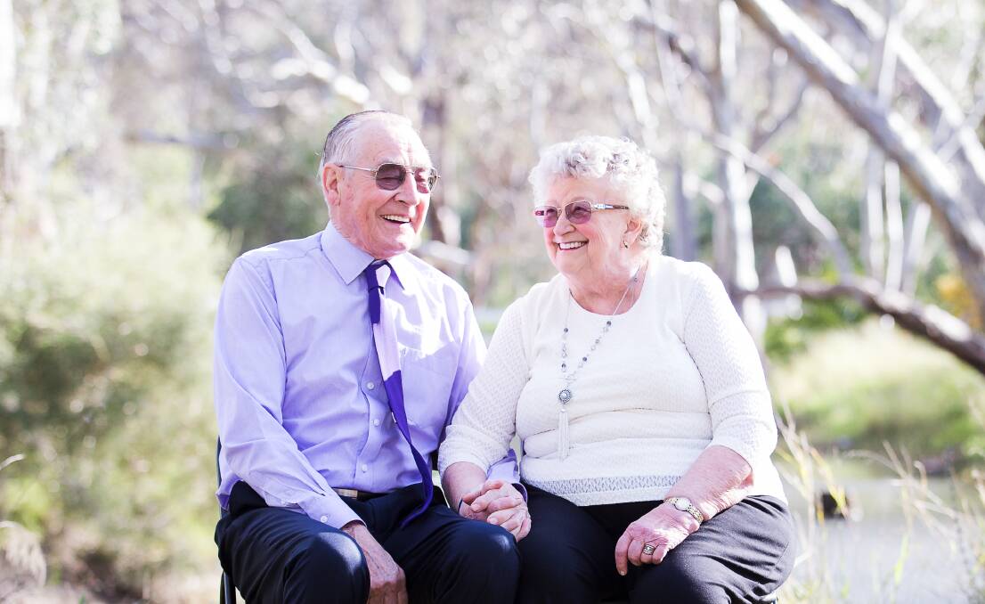 LIFE-LONG LOVE: Dimboola couple Alex and Esme Jorgensen are celebrating their golden wedding anniversary. Picture: CONTRIBUTED