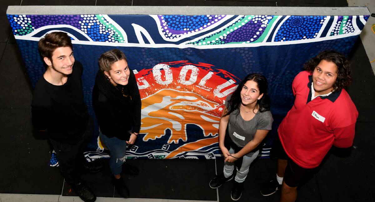DREAMING BIG: Baldau Yiooghen Youth Leadership Academy participants Tristan Rayes, Kaitlyn Beeton, Niah Boundy and Ethan Councillor are excited to be preparing for a new experience. Picture: SAMANTHA CAMARRI