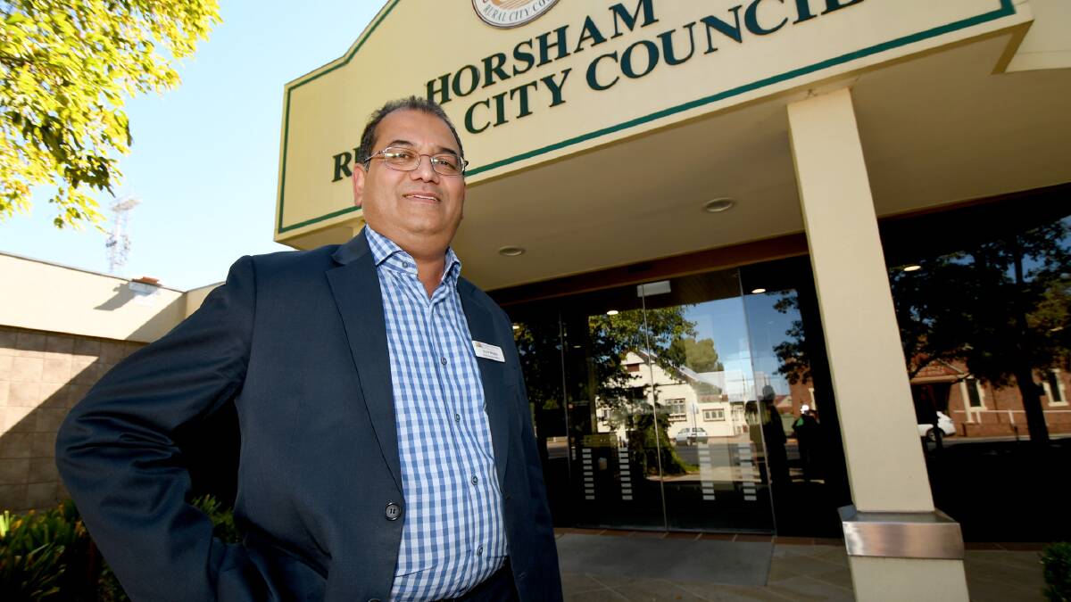 READY TO START: Horsham Rural City Council's new chief executive Sunil Bhalla is excited to start working with the council and make a difference. Picture: SAMANTHA CAMARRI