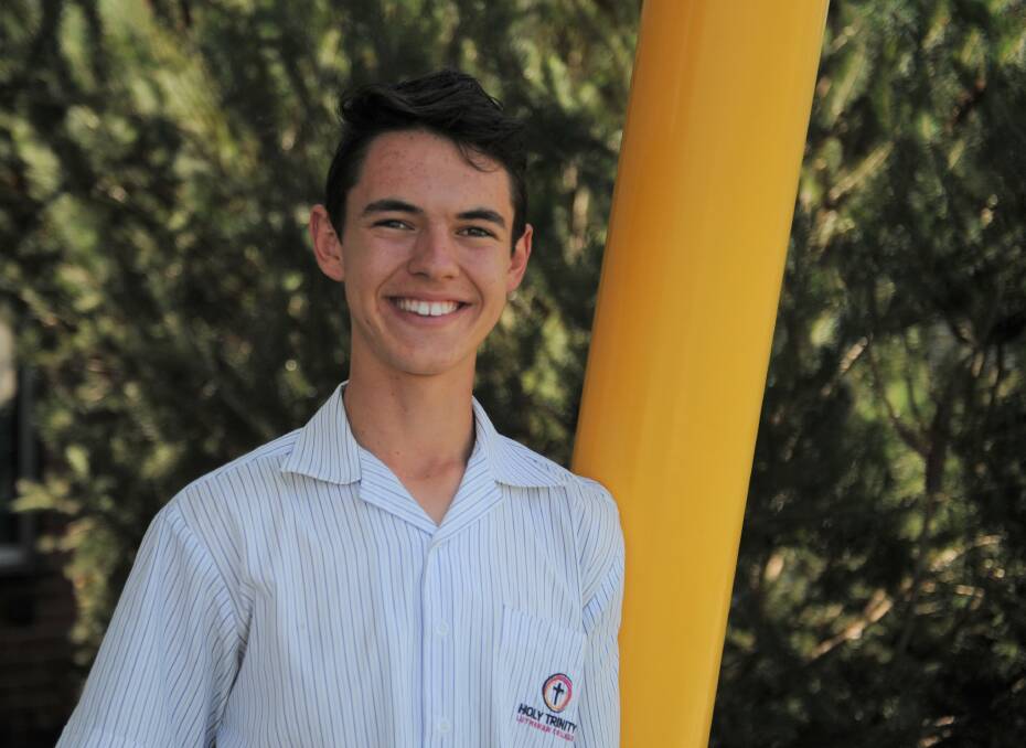 Holy Trinity Lutheran College school captain Josiah Mock. Picture: DAINA OLIVER