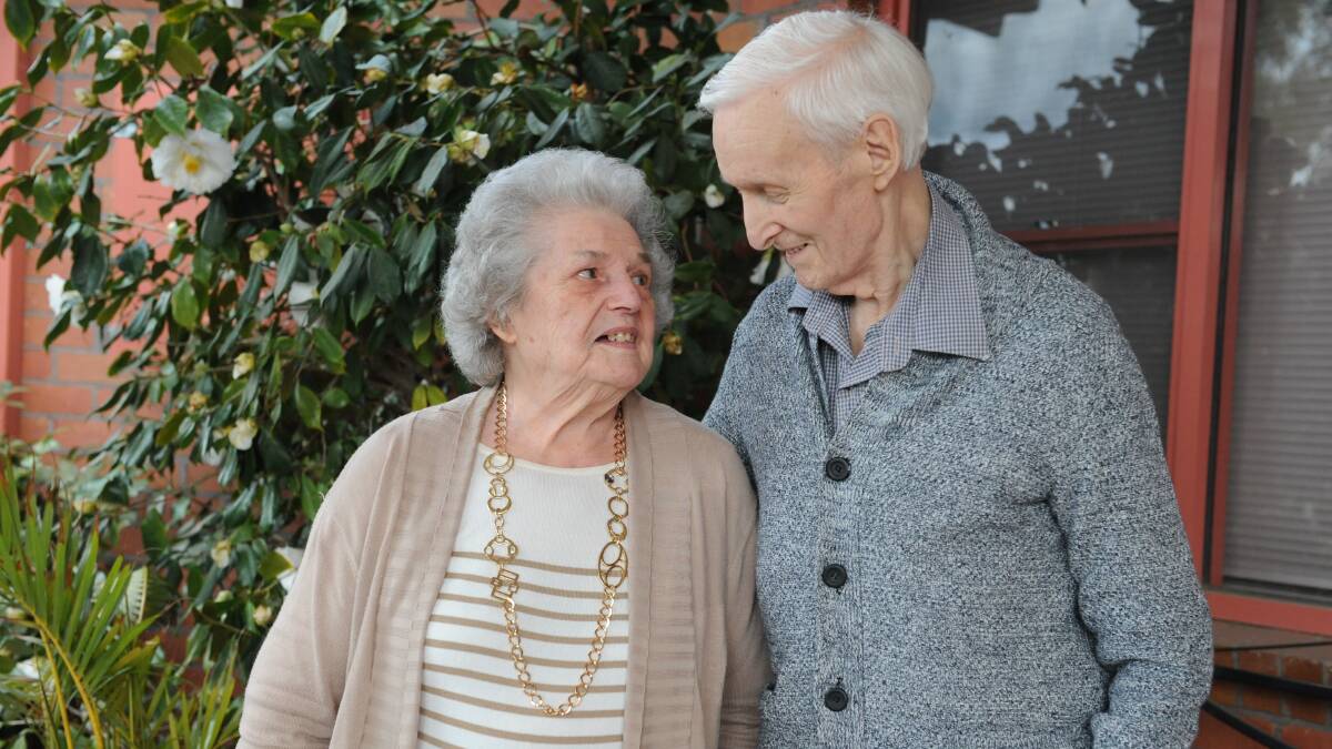 EVERLASTING LOVE: Horsham's Ted and Marion Cookson are celebrating their 67th wedding anniversary tomorrow. Picture: DAINA OLIVER