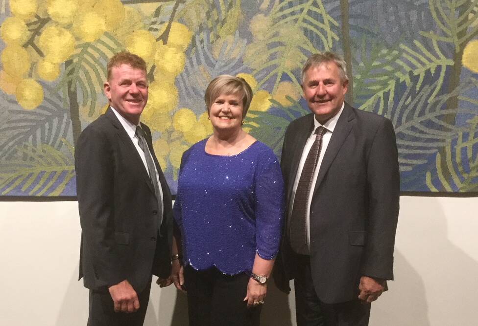 RECOGNISED: Horsham Rural City councillors Mark Radford, Pam Clarke and David Grimble at the Municipal Association of Victoria's councillor service awards. Picture: CONTRIBUTED
