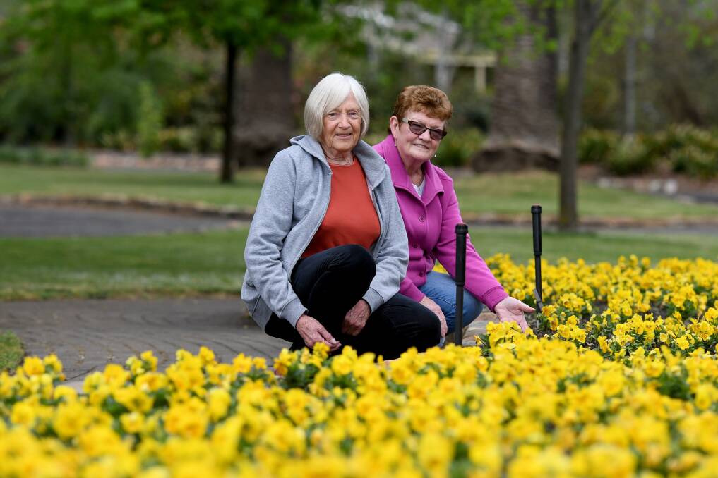 SPRING TIME: Horsham Spring Garden Festival committee member Pat Timms and publicity officer Sonia Matthews are ready for the annual festival this weekend. Picture: SAMANTHA CAMARRI