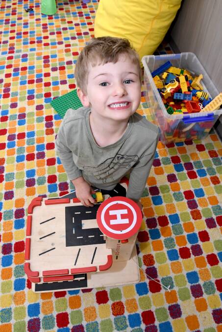FIRST BIRTHDAY: Horsham's Lachlan Skeen enjoys spending time at the Kalkee Road Children's Hub's playgroup celebration to mark its first birthday. Picture: SAMATHA CAMARRI