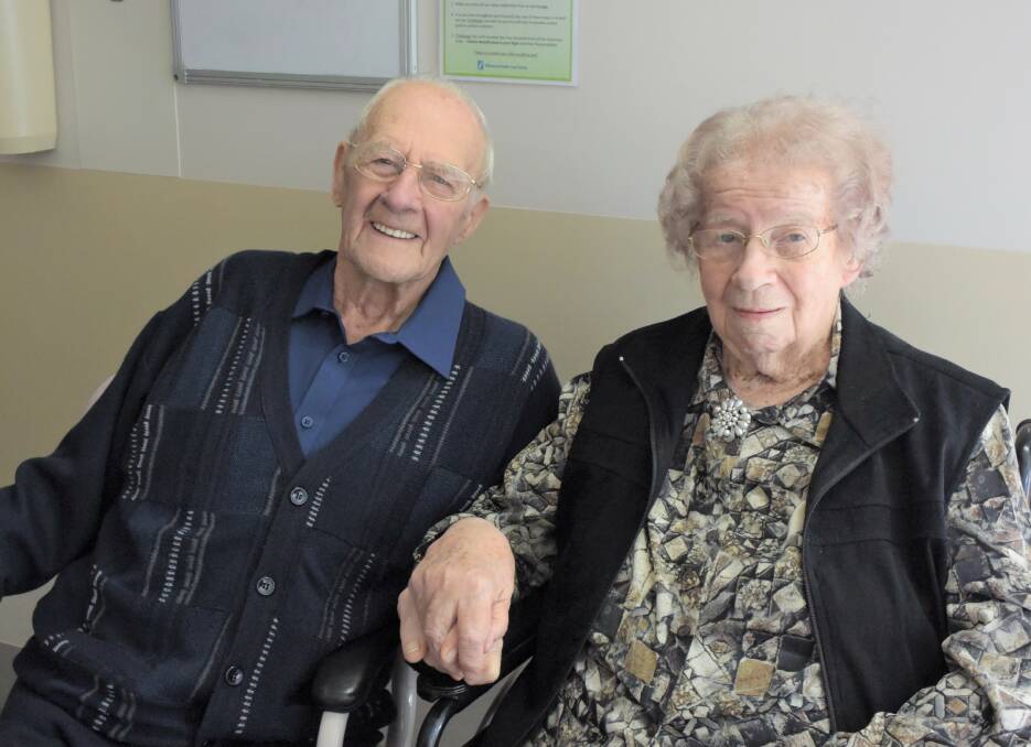 CELEBRATING THEIR LOVE: Eric and Norma Eltze love is still going strong after 73 years of marriage. Picture: DAINA OLIVER.