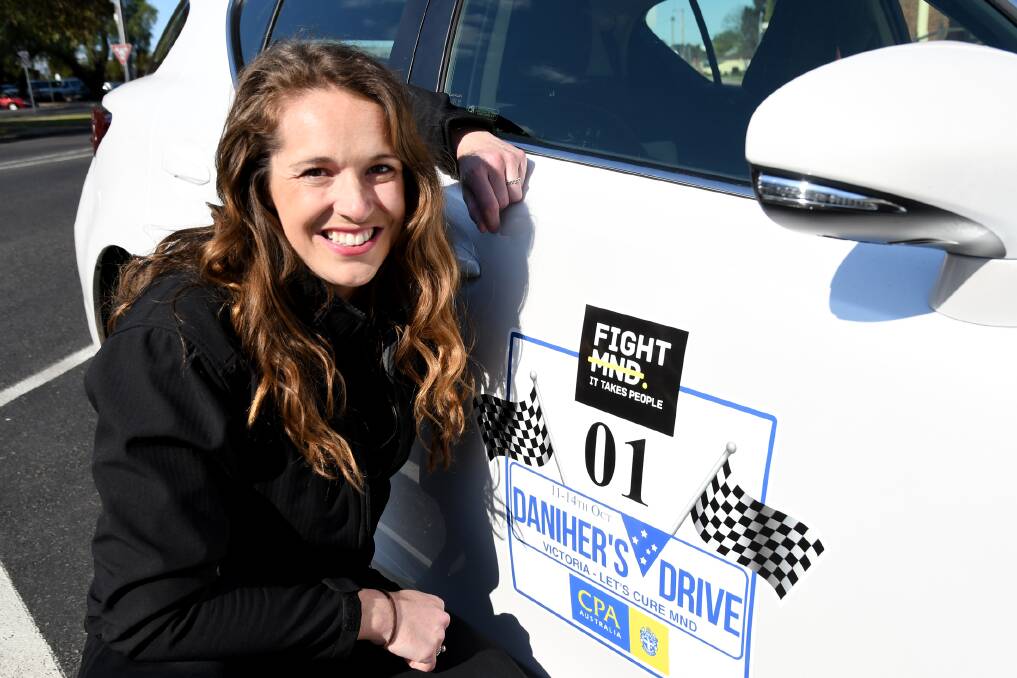 FUNDRAISER: Fight MND's Bec Daniher is coming to Horsham, Stawell and Nhill with a convoy of Daniher Drive participants to raise awareness about MND. Picture: SAMANTHA CAMARRI 