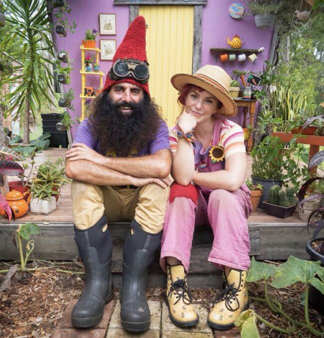 STARTING EARLY: Costa the Garden Gnome and Dirt Girl are characters featured in the new Get Grubby program. Picture: CONTRIBUTED