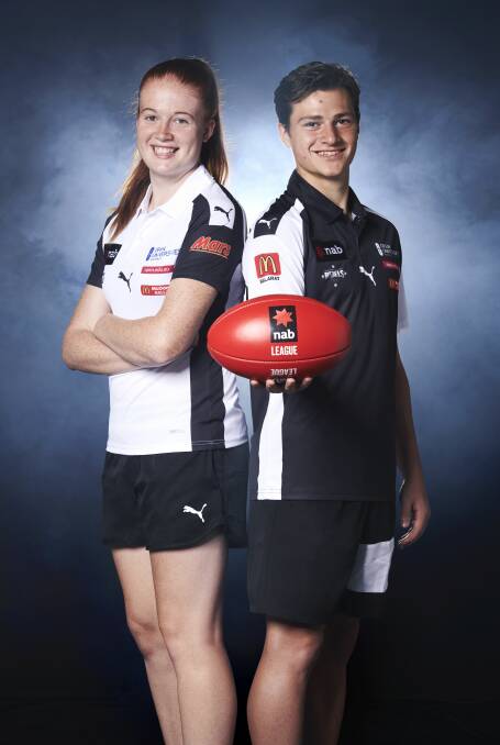 YOUNG GUNS: Rebels Sophie Molan and Cooper Peters. Picture: Supplied