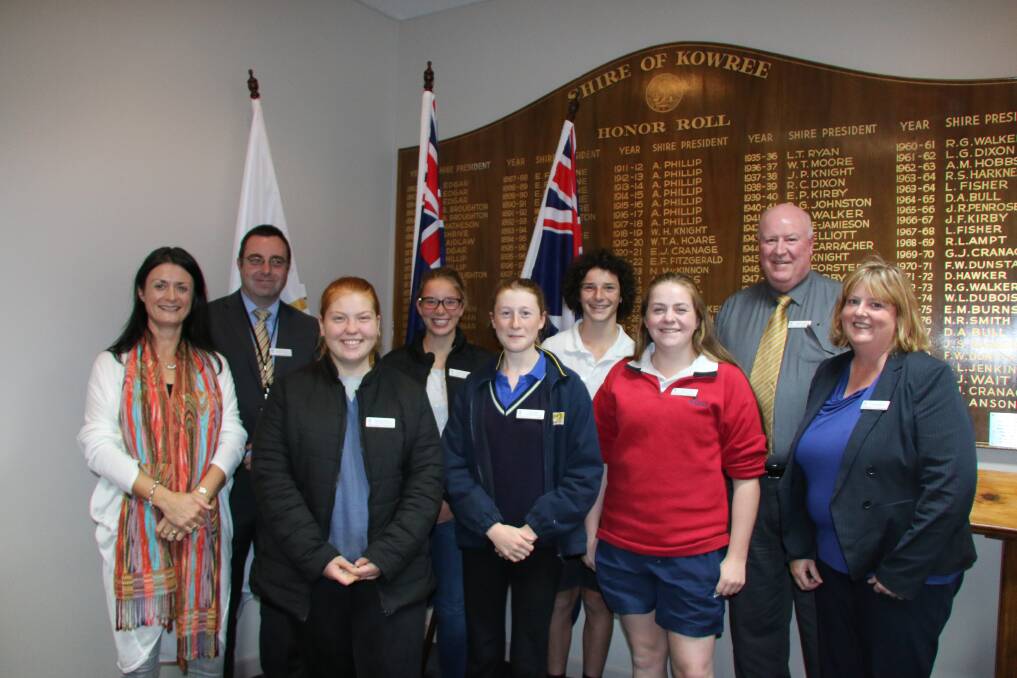 LEADERS: Five of the new West Wimmera Shire Youth Advisory Council members with shire council members. Picture: WEST WIMMERA ADVOCATE