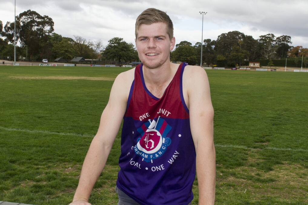 EVER PRESENT: Alex Harfield has been playing for the Horsham Demons since he was in Auskick. Picture: PETER PICKERING