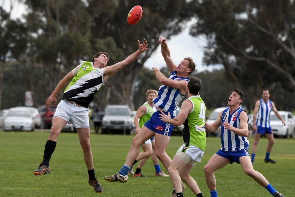 WHEN THEY MET: Harrow-Balmoral demolished Jeparit-Rainbow in the preliminary final. 