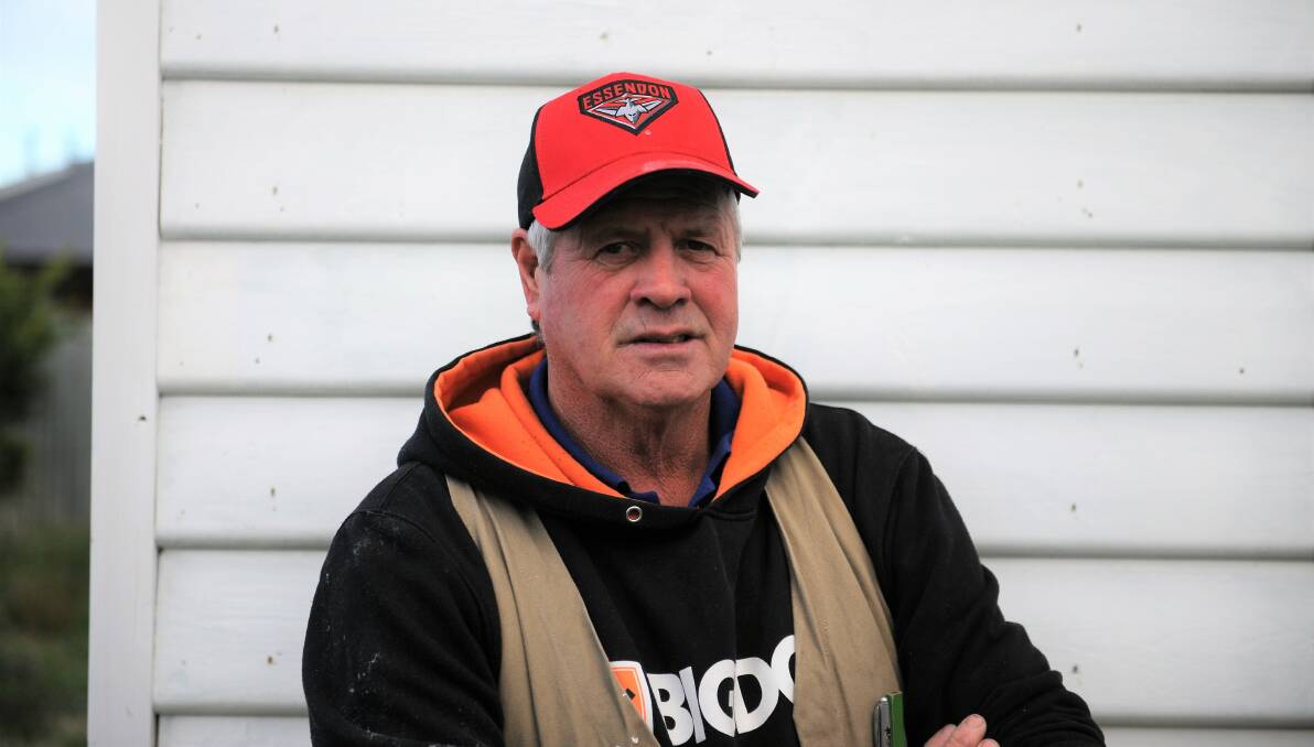 STRONG BOND: Geoff "Gough" Dumesny has served the Pimpinio Football and Netball Club for almost 40 years and is described by club president Danny Hammerston as "hard working, committed and takes initiative" and is "someone you can always rely on." Picture: ELIJAH MACCHIA