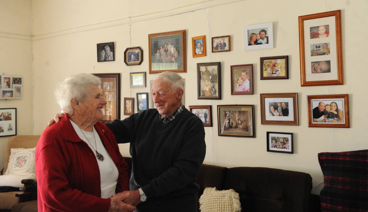 HAPPY FOREVER: Doris and Hughie McDonald celebrated their platinum wedding anniversary at the weekend. They have lived in Horsham since 1950. Picture: ELIJAH MACCHIA