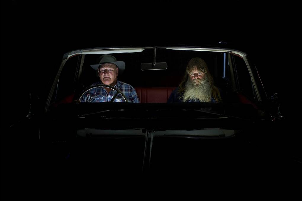 WINNER: Darron Davies' portrait photo titled The Father The Son and The Chev, it was a finalist in the Blake Art Prize. Picture: DARRON DAVIES