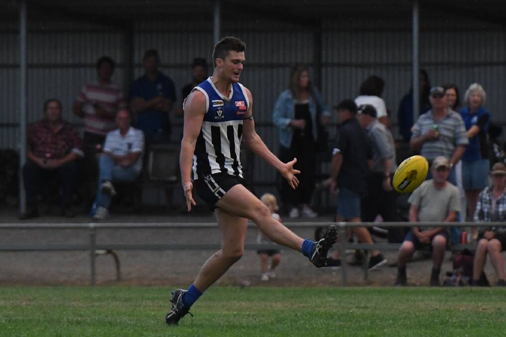 ON POINT: Minyip-Murtoa Burra Jae McGrath slotted six goals through in his teams latest victory. Picture: SAMANTHA CAMARRI