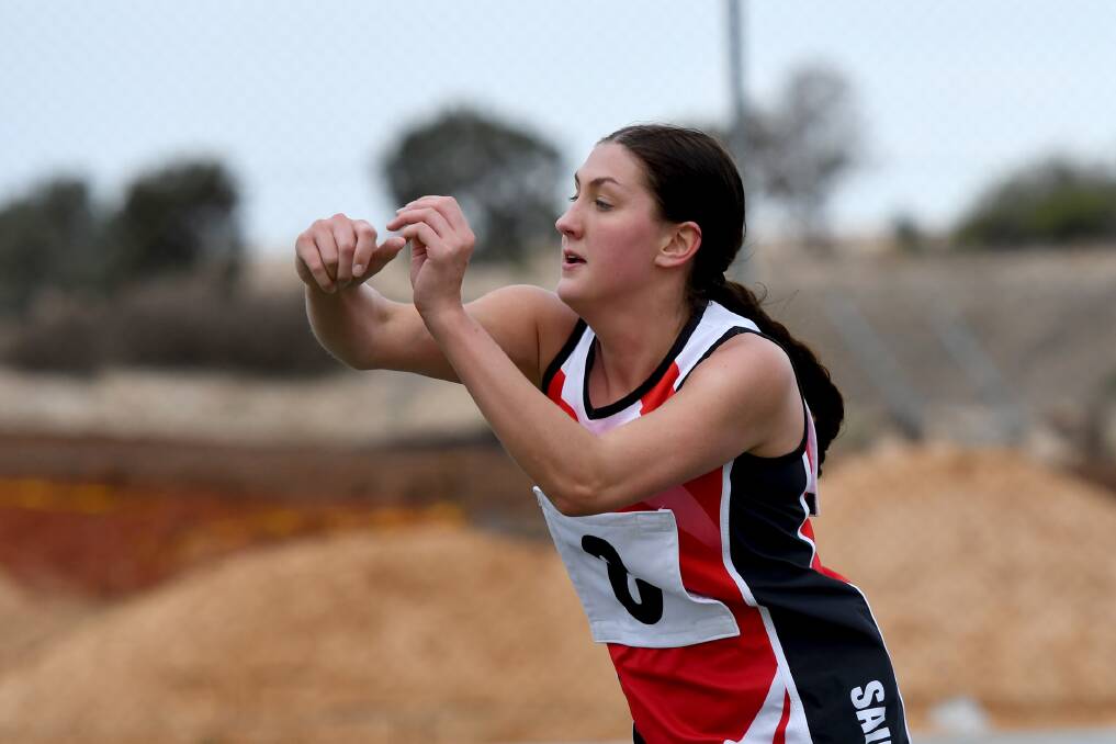 IMPORTANCE: Ashleigh Ryan has been an important player for Edenhope-Apsley in 2018. She will play a big role when her team meets Harrow-Balmoral on Saturday. Picture: SAMANTHA CAMARRI