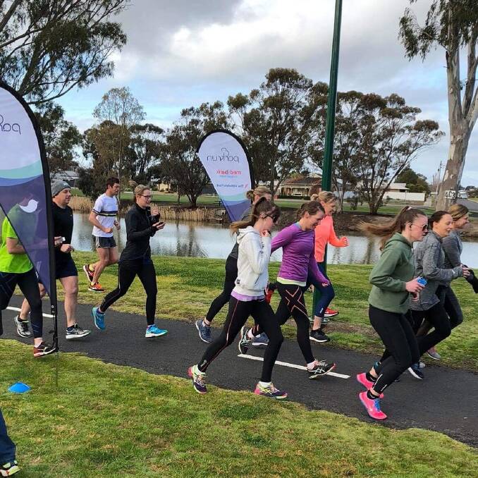 GIVE IT A GO: Horsham parkrun competitors trialled the five kilometre track before the launch of the event on Saturday. Picture: CONTRIBUTED 