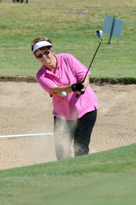 BUNKER: Pam Ough playing at the Nell Smithett Memorial tournament. 