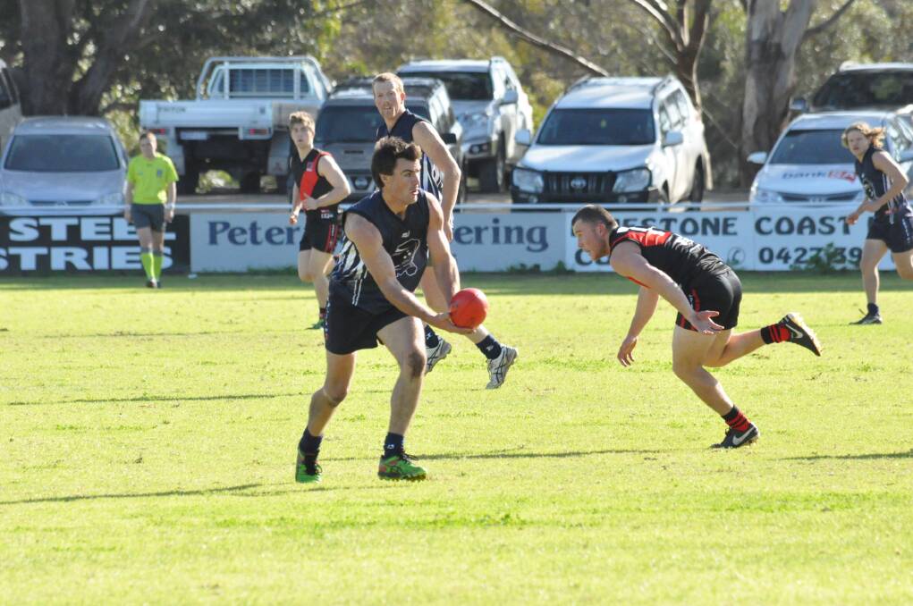 NO DOUBT: Cameron Sandercock of Border Districts is a clear choice for Kowree-Naracoorte-Tatiara Football League interleague coach Brad Richardson. Sandercock is a versatile all-rounder. Picture: NARACOORTE HERALD