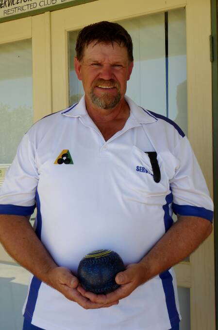 WINNER: Darryl Grosser is the champion at the Serviceton Bowling Club.