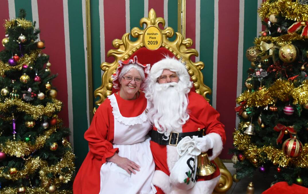 INCLUSIVE: Mrs Claus and Mr Claus enjoyed offering a meet-and-greet with children - and without the chaos and commotion - at Horsham Plaza on Tuesday night. Picture: ELIZA BERLAGE