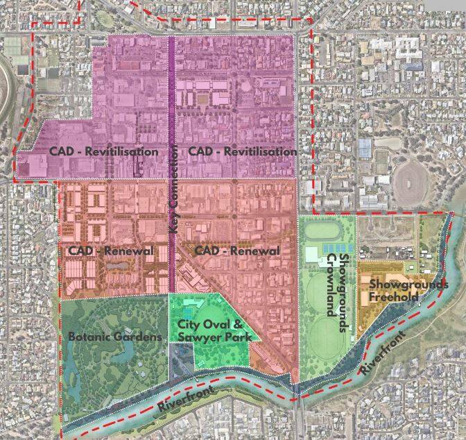 NEXT STEP: The draft schematic City to River designs have been developed for separate precincts and public comment will be sought. Source: HORSHAM RURAL CITY COUNCIL
