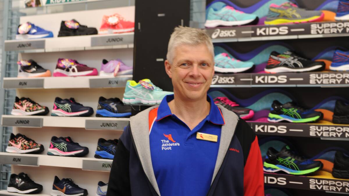 STRONG SALES: The Athlete's Foot manager and Horsham Business deputy chairman Paul Atherton said Black Friday was good for Firebrace Street stores. Picture: ELIZA BERLAGE
