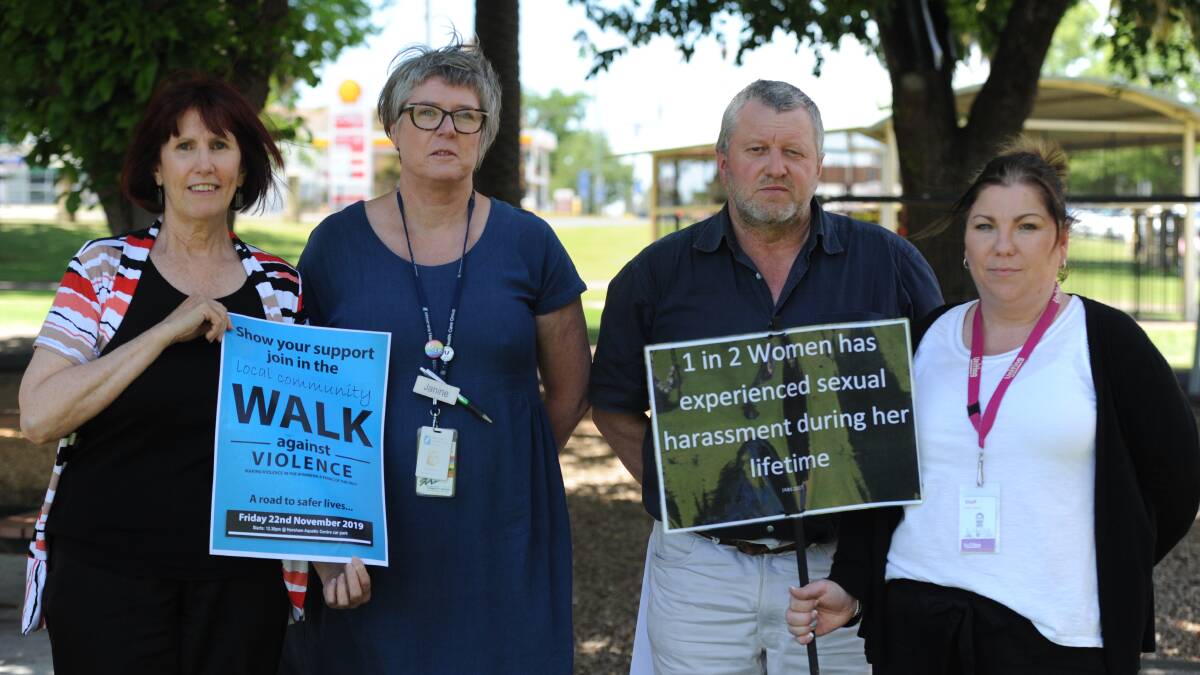 AWARENESS RAISING: Jo-Anne Bates, Janine Harfield, Geoff Miller and Kristy Martin want to foster a culture of eqaulity and respect through Horsham's Walk Against Violence on Friday. Picture: ELIZA BERLAGE