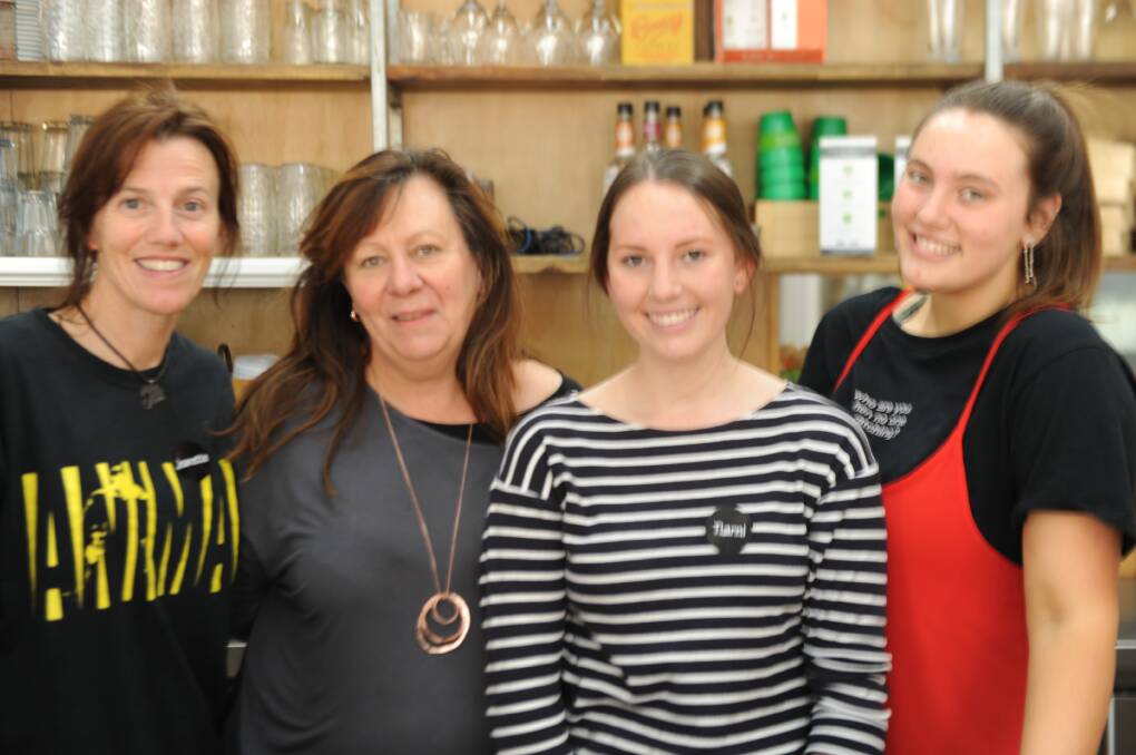 OPEN FOR BUSINESS: Chickpea staff Jeannette Kenny, manager and owner Lyn Witney-Drum, Tiarani Robertson and Isabella Goudie. Picture: ELIZA BERLAGE