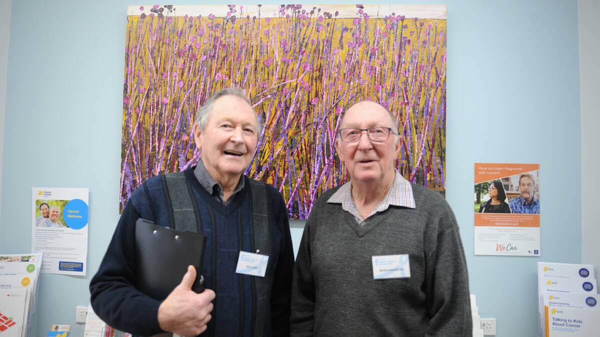 SUPPORTIVE: Max Judd and Brian Nagorcka help run the Wimmera prostate support group. Picture: ELIZA BERLAGE